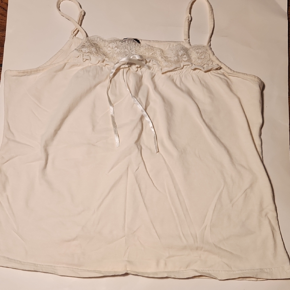 Mark Cream Lace Trim Camisole